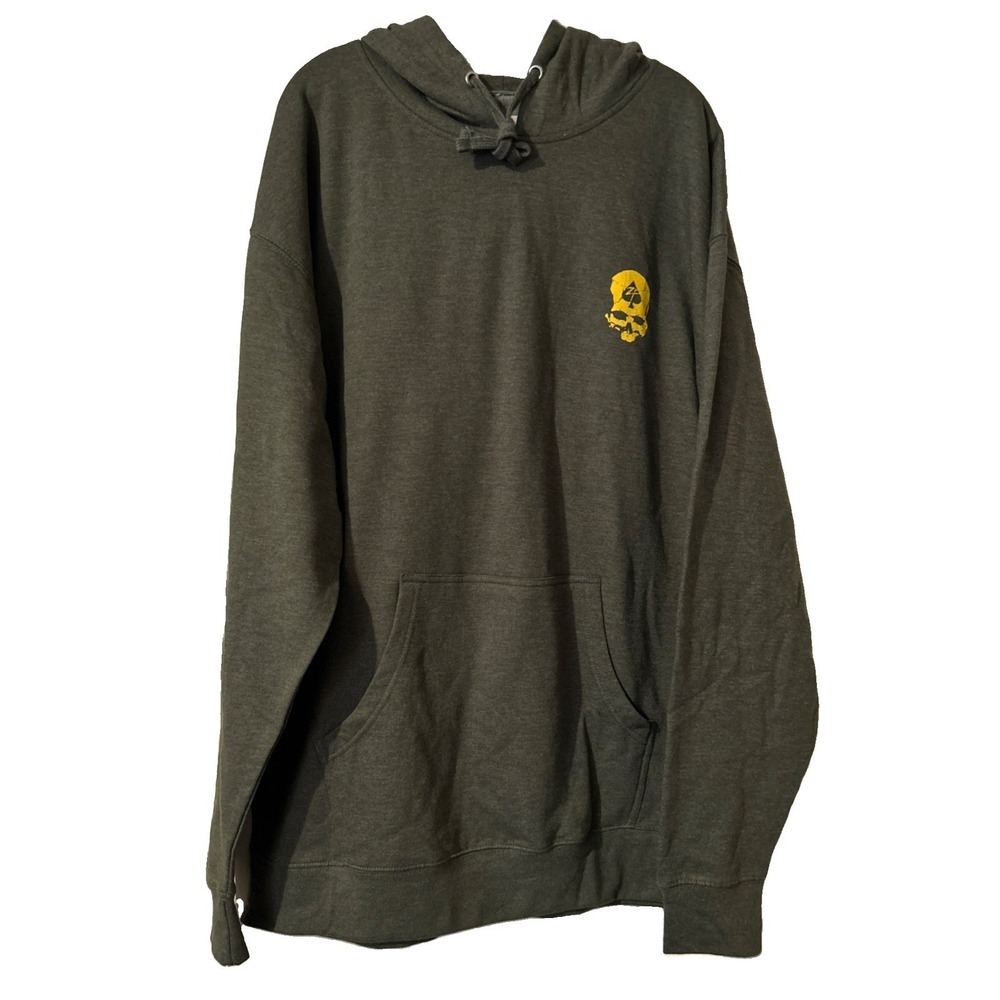 Zero Foxtrot Men's Pullover Hoodie 2XL Olive Green "Join Or Get Stacked"